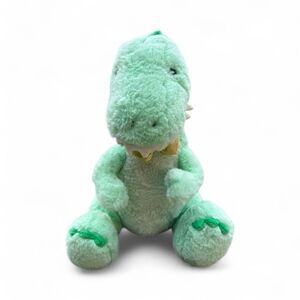 FAO Schwarz Green Dinosaur Stuffed Animal Plush Mint Soft Toy Kids Decor